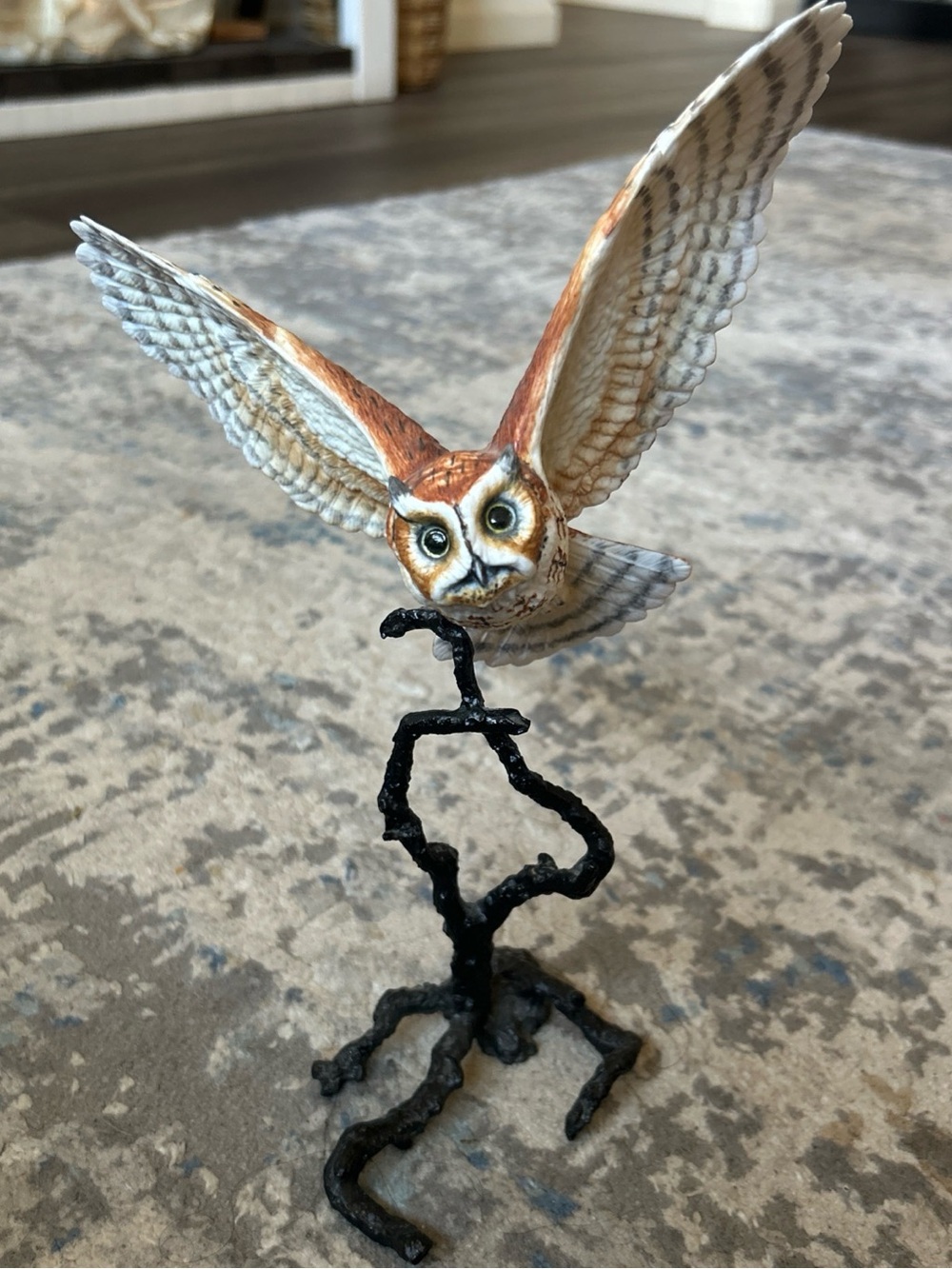 1985 Royal Worcester Birds Of Prey Screech Owl Figurine